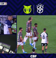 Lance que gerou a expulsão de Allan, do Corinthians  Foto: Reprodução/Prime Vídeo