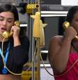 Jordana e Chaiany atenderam ao Big Fone do 'BBB 26'.  Foto: TV Globo/Divulgação / Estadão