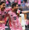 Divulgação - Legenda: Messi comemora seu primeiro gol no novo estádio do Inter Miami - Divulgação  Foto: Jogada10