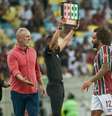 Marcelo e Mano Menezes em partida contra o Juventude, dias antes de confusão  Foto: Marcello Dias/Eurasia Sport Images/Getty Images