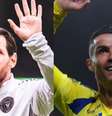 Messi e Cristiano Ronaldo representaram a maior rivalidade entre jogadores deste século.  Foto: Reprodução/@InterMiamiCF e @AlNassrFC via X / Estadão