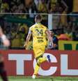 João Victor explode de alegria após fazer um gol histórico para o  Mirassol.   Foto: Divulgação / Conmebol / Jogada10