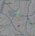 No Aeroporto de Congonhas, em São Paulo, aviões voaram em círculos por estarem impedidos de pousar  Foto: Reprodução/FlightRadar24