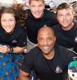A tripulação da Artemis II – (no sentido horário, da esquerda para a direita) a especialista da missão Christina Koch, o especialista da missão Jeremy Hansen, o comandante Reid Wiseman e o piloto Victor Glover  Foto: Divulgação/Nasa