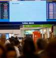 Movimentação no saguão do aeroporto de Congonhas após falha no sistema de radar em São Paulo  Foto: Taba Benedicto/ Estadão / Estadão