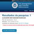 Nome de Alexandre Ramagem já consta como 'sob custódia' no site do ICE  Foto: Reprodução/USICE