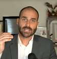 Moraes vota para condenar Eduardo Bolsonaro a 1 ano de prisão por difamação contra Tabata Amaral  Foto: Reprodução/Poder360 / Estadão