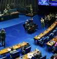 Plenário do Senado brasileiro durante uma sessão em março de 2026.  Foto: AFP - EVARISTO SA / RFI