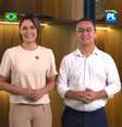 Michelle Bolsonaro ao lado de seu irmão de criação, Carlos Eduardo Antunes Torres  Foto: @eduardotorresbrasil via Instagram / Estadão