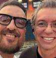 Rodrigo Carelli e Boninho, ambos agora na Record: dois grandes diretores de realities  Foto: Reprodução/@rodrigocarelli