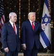 Benjamin Netanyahu e Donald Trump durante encontro em dezembro de 2025  Foto: ANSA / Ansa - Brasil