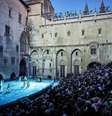 O Palácio dos Papas, cena principal e histórica do Festival de Avignon, o maior encontro de artes cênicas do mundo, que acontece todo ano no sul da França.  Foto: © RAYNAUD DE LAGE Christophe / RFI