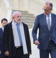 Presidente Lula com o chanceler da Alemanha, Friedrich Merz  Foto: ANSA / Ansa - Brasil