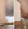 EUA: tornado em Oklahoma arranca telhados e derruba postes de energia  Foto: Reprodução/X