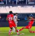 Ysllan deu entrada em Neymar no jogo do Santos contra o Velo Clube pela última rodada do Paulistão  Foto: Reprodução