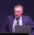Ancelotti fala em abertura da reunião com o Grupo de Trabalho da Base Brasileira, da CBF, e defende criação de jogadores com 'mente forte'  Foto: Reprodução/CBF