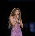 A cantora Shakira em apresentação no estádio do Morumbis, em São Paulo  Foto: Taba Benedicto/ Estadão / Estadão
