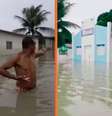 Alagamentos em João Pessoa.  Foto: Reprodução/Redes sociais / Portal de Prefeitura
