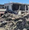 Casa atingida por ataques israelenses em Bint Jbeil, distrito no sul do Líbano onde brasileiros moravam  Foto: Getty Images / BBC News Brasil