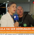 Heloísa Vilela repreende mulher que invadiu reportagem ao vivo  Foto: Reprodução/Youtube/ICL Noticias