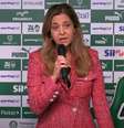 A presidente do Palmeiras, Leila Pereira. Foto: Reprodução/TV Palmeiras / Estadão