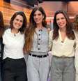 A editora-chefe Ana Pini, as comentaristas Priscila Chagas e Andréia Sadi, a âncora Ana Paula Araújo e a comentarista Miriam Leitão: o 'Bom Dia Brasil' está ainda mais feminino  Foto: Reprodução/@appaaraujo
