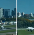 Avião arremete após tentar pousar no Aeroparque, em Buenos Aires  Foto: Reprodução/X/turbinetraveler