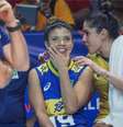 Léia Silva e Natália Zilio em partida com o Brasil na Nations League Foto: reprodução/Instagram/@leiasilva/@natizilio12_th / Esporte News Mundo