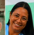 Alzenir Pereira e Raquel Sales tentaram impedir que atirador entrasse nas salas de aula  Foto: Reprodução/Redes Sociais