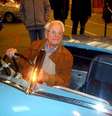 Hermano da Silva Ramos em 2013, ao receber homenagem da Gordini, na França, por ter sido piloto oficial da antiga equipe na Fórmula 1   Foto: Arquivo Pessoal / Reprodução