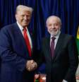 O último encontro entre o presidente Luiz Inácio Lula da Silva (à direita) e o republicano Donald Trump aconteceu durante o 47ª Cúpula da Associação de Nações do Sudeste Asiático (Asean), em Kuala Lampur, na Malásia, em 26 de outubro de 2025.  Foto: © Fotos: Ricardo Stuckert / PR / RFI