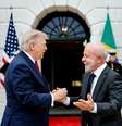 Donald Trump e Luiz Inácio Lula da Silva (PT) se encontraram nesta quinta-feira, 7, na Casa Branca, nos Estados Unidos  Foto: Ricardo Stuckert/PR