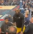 Lebron James discute com torcedor Foto: Reprodução/Redes sociais