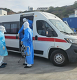 Evacuação médica de pessoas contaminadas com hantavírus ocorrida na última quarta-feira, 6, em Cabo Verde  Foto: Divulgação/OMS