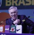 Carlo Ancelotti durante coletiva de imprensa Foto: Rafael Ribeiro/CBF / Esporte News Mundo