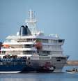 Navio MV Hondius na costa da Espanha  Foto: ANSA / Ansa - Brasil