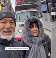 Casal viaja de kombi até a Times Square, nos EUA  Foto: Reprodução/Instagram @kombihaus