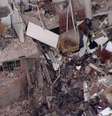 Registro dos danos da explosão  Foto: Reprodução Globoplay 