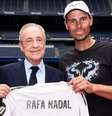 Foto: Reprodução / Redes sociais - Legenda: Florentino Pérez e Rafael Nadal são figuras importantes no Real Madrid / Jogada10