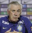 Técnico Ancelotti na entrevista coletiva  Foto: Rafael Ribeiro/CBF
