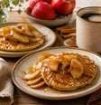 panqueca de maçã com canela.  Foto: SaúdeLAB