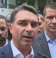 'Não tenho que justificar nada para ninguém', diz Flávio Bolsonaro sobre áudio para Vorcaro  Foto: Reprodução/TV Globo