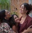 Lígia (Dira Paes), Joelly (Alana Cabral) e Gerluce (Sophie Charlotte): o protagonismo feminino funcionou em 'Três Graças'  Foto: Reprodução/TV