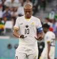 André Ayew durante a Copa do Mundo de 2022 por Gana –  Foto: Divulgação/GFA Communications / Jogada10
