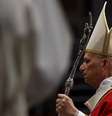 O Papa Leão XIV preside a missa fúnebre do Cardeal Emil Paul Tscherrig na Basílica de São Pedro, no Vaticano, em 15 de maio de 2026. REUTERS/Guglielmo Mangiapane/Foto de arquivo  Foto: Reuters