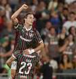 Canobbio em ação com a camisa do Fluminense, após seu gol neste sábado (16) –  Foto: Marcelo Gonçalves/Fluminense / Jogada10