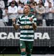 Breno Lopes comemora gol do Coritiba na vitória sobre o Santos Foto: Instagram/@Coritiba