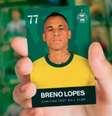 Breno Lopes até virou figurinha em álbum da Copa de 2026 Foto: Divulgação/Coritiba