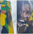 Virginia é apagada de mural em rua decorada para a Copa após término com Vini Jr.  Foto: Reprodução/Instagram/@mirandagrafitte