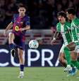 Fermin Lopez na vitória do Barcelona contra o Betis  Foto: David Ramirez/Soccrates/Getty Images